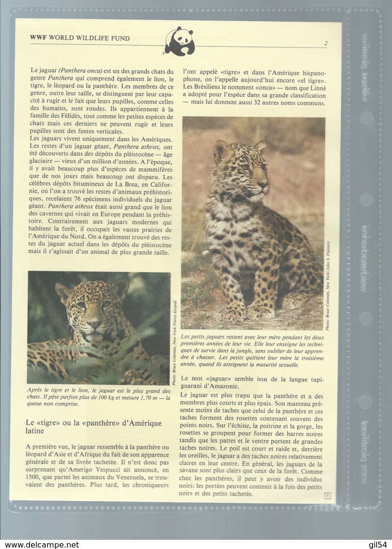 Belize 1983; WWF WildLife Fauna Animals Jaguar,     Ensemble Complet 10 Scans   -  Car 126 - Colecciones & Series