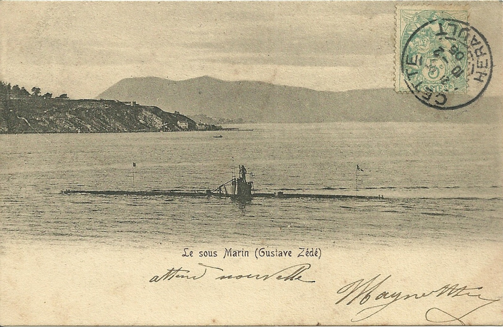 Le Sou Marin  GUSTAVE ZEDE - Guerra