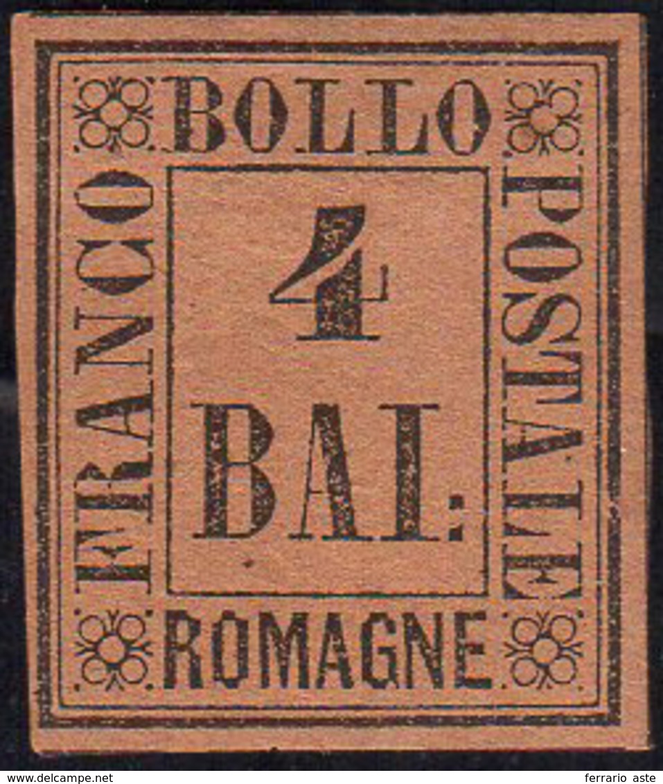 1859 - 4 Baj Fulvo (5), Gomma Originale, Perfetto. Ferrario.... - Romagna