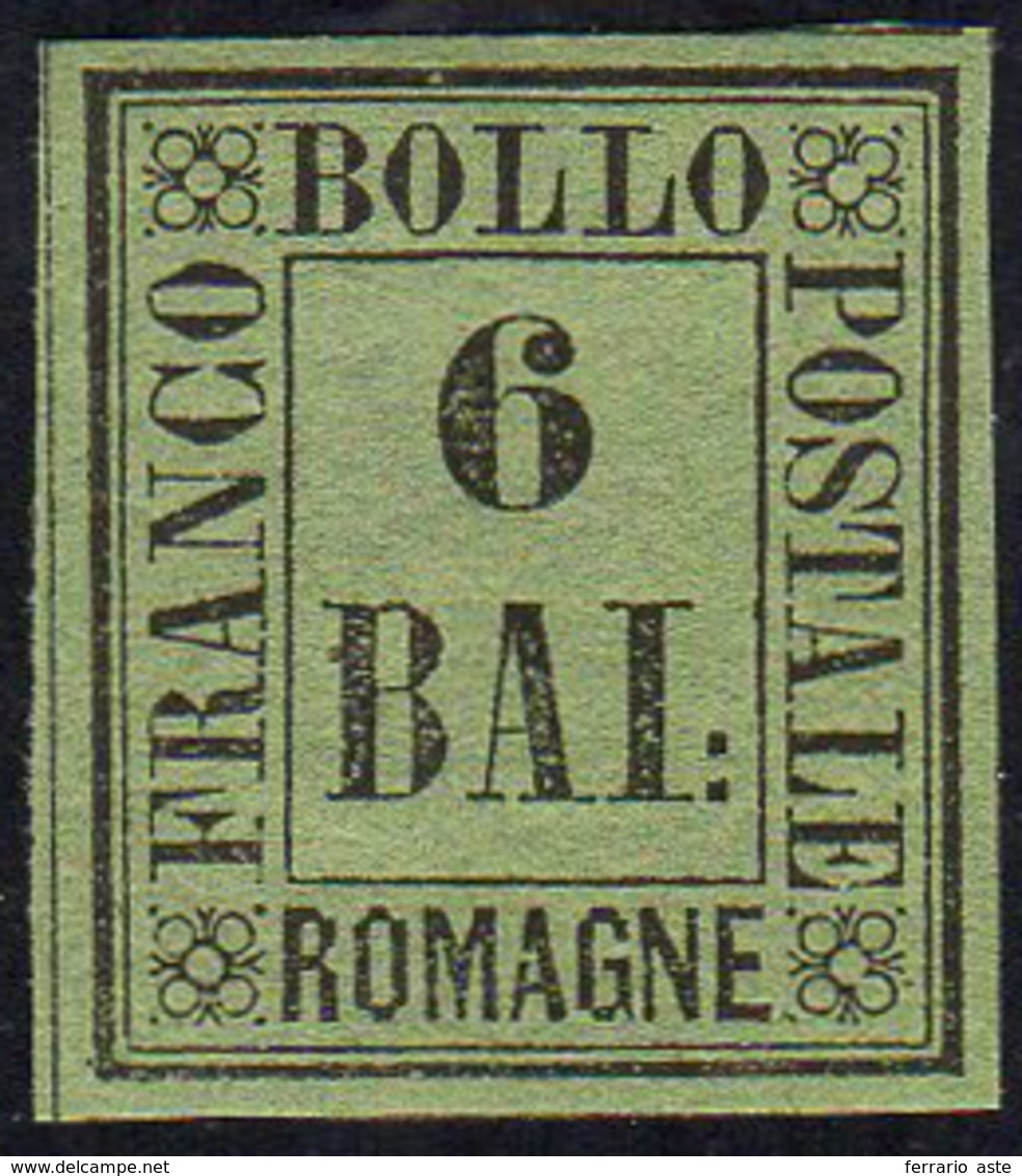 1859 - 6 Baj Verde Giallo (7), Gomma Originale, Perfetto. Ferrario.... - Romagna