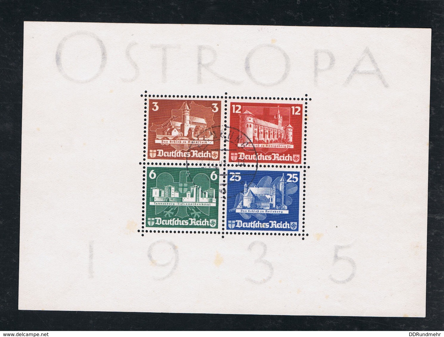 1935 23. Juni Osteuropäische Briefmarkenausstellung Mi DR BL3 Sn DE B68 Yt DR BF3 Sg DR MS576 Gestempelt - Blocks & Kleinbögen