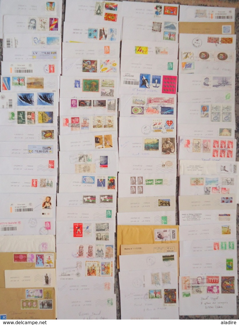 FRANCE - VRAC ENVELOPPES - COVERS - 1 KILO - 465 Timbres/stamps - Everything Scanned - Kilowaar (max. 999 Zegels)