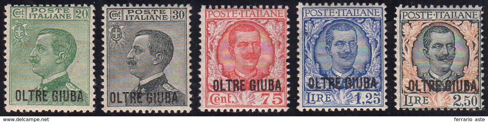 1925/26 - Michetti E Floreale (16/17,42/44), Gomma Originale, Integra Per I N. 16/17. Belli.... - Oltre Giuba