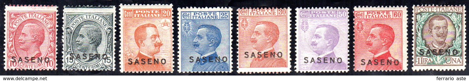 1923 - Soprastampati (1/8), Gomma Integra, Perfetti. Molto Freschi.... - Saseno