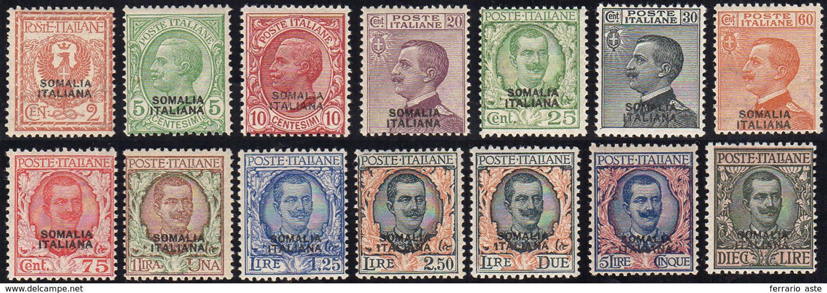 1926/30 - Soprastampati (92/104), Gomma Integra, Perfetti. Raybaudi Per I N. 98 E 103/4.... - Somalia