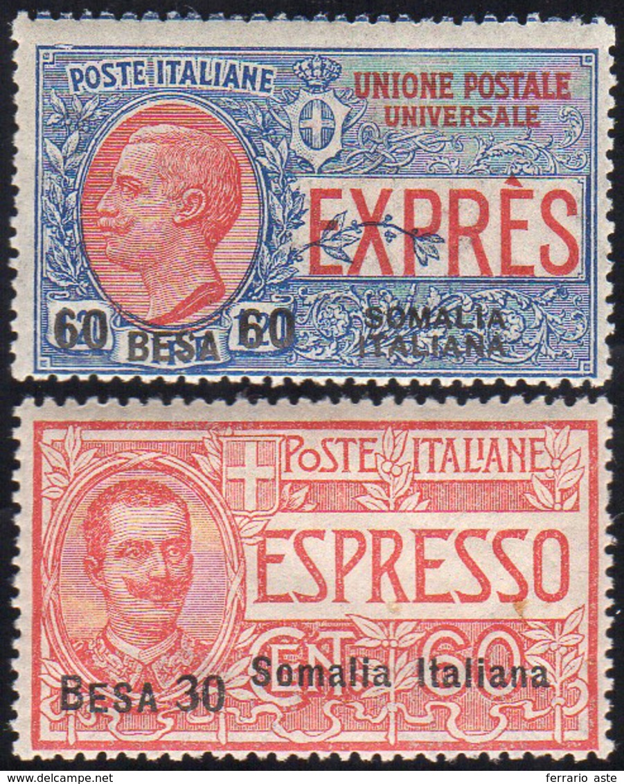 ESPRESSI 1923 - Soprastampati (1/2), Gomma Integra, Perfetti.... - Somalia
