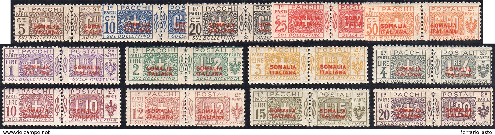 PACCHI POSTALI 1926 - Nodo Di Savoia, Soprastampa Rossa Del III Tipo (30/42), Gomma Originale Integr... - Somalia