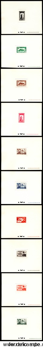 FEZZAN 1951 - 1, 2, 4, 5, 8, 10, 12, 15, 20, 50 Fr. I Emissione Per Il Fezzan (16/24,26), Dieci Prov... - Other & Unclassified