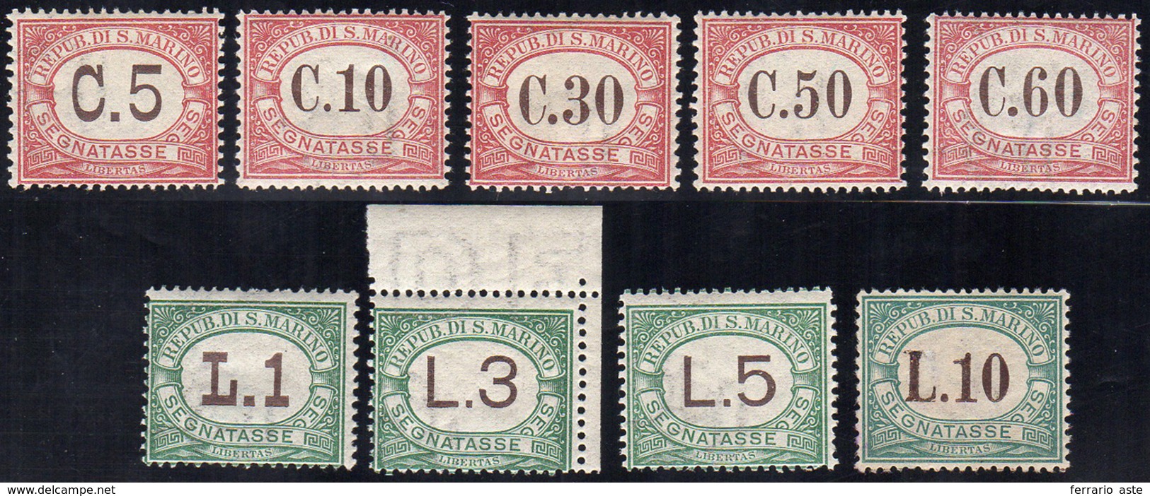 1924 - Colori Cambiati (10/18), Gomma Integra, Perfetti. Belli, Diversi Valori Con Ottima Centratura... - Postage Due