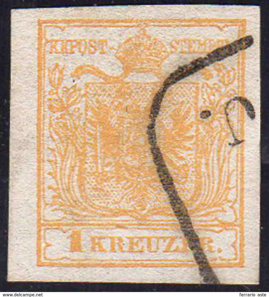 AUSTRIA 1850 - 1 K. Giallo (1), Usato, Perfetto. Molto Bello.... - Europe (Other)