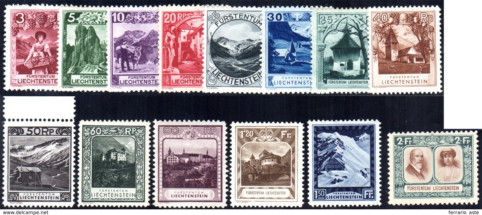 LIECHTENSTEIN 1930 - Soggetti Diversi (94/107), Gomma Integra, Perfetti.... - Europe (Other)