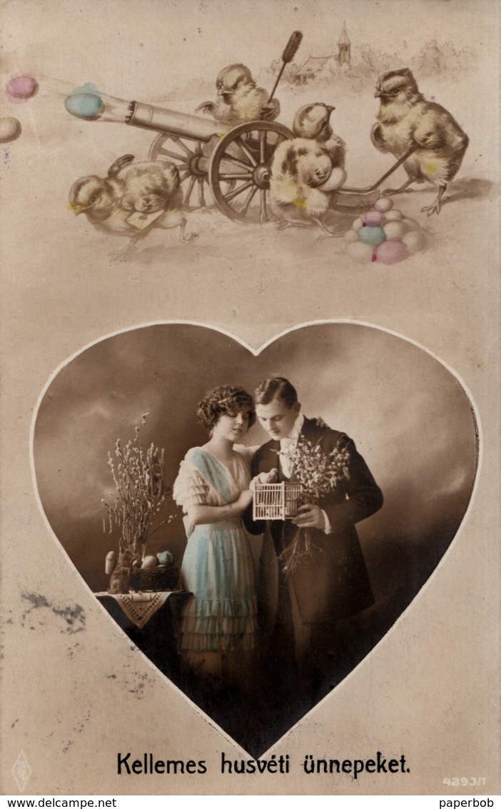 EASTER WWI , PHOTO POSTCARD - Ostern