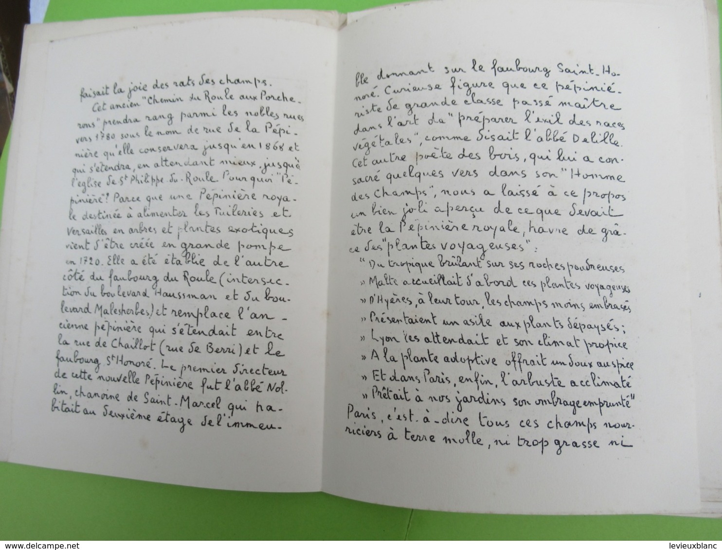 Fascicule/Le Vrai Visage De Paris/ "Rue De La Boëtie & Rue De Berri" / Jean-jacques Chaplin/ Devis/ Vers 1950    PGC384 - Historia