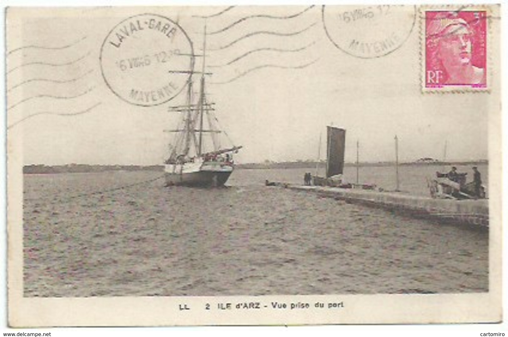 56 Ile D'Arz - Vue Prise Du Port - Ile D'Arz