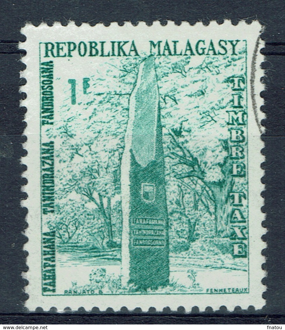 Madagascar, 1f., Stele Of Independence, 1962, VFU  postage Due  41 - Madagascar (1960-...)