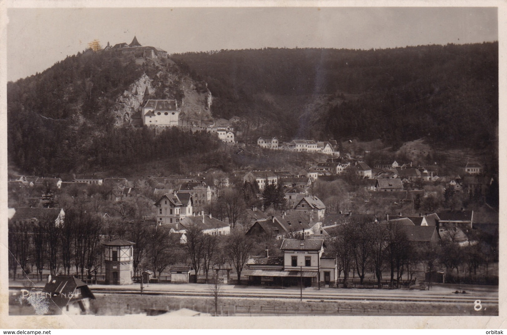 Pitten * Bahnhof, Eisenbahn, Stadtteil * Österreich * AK1124 - Pitten