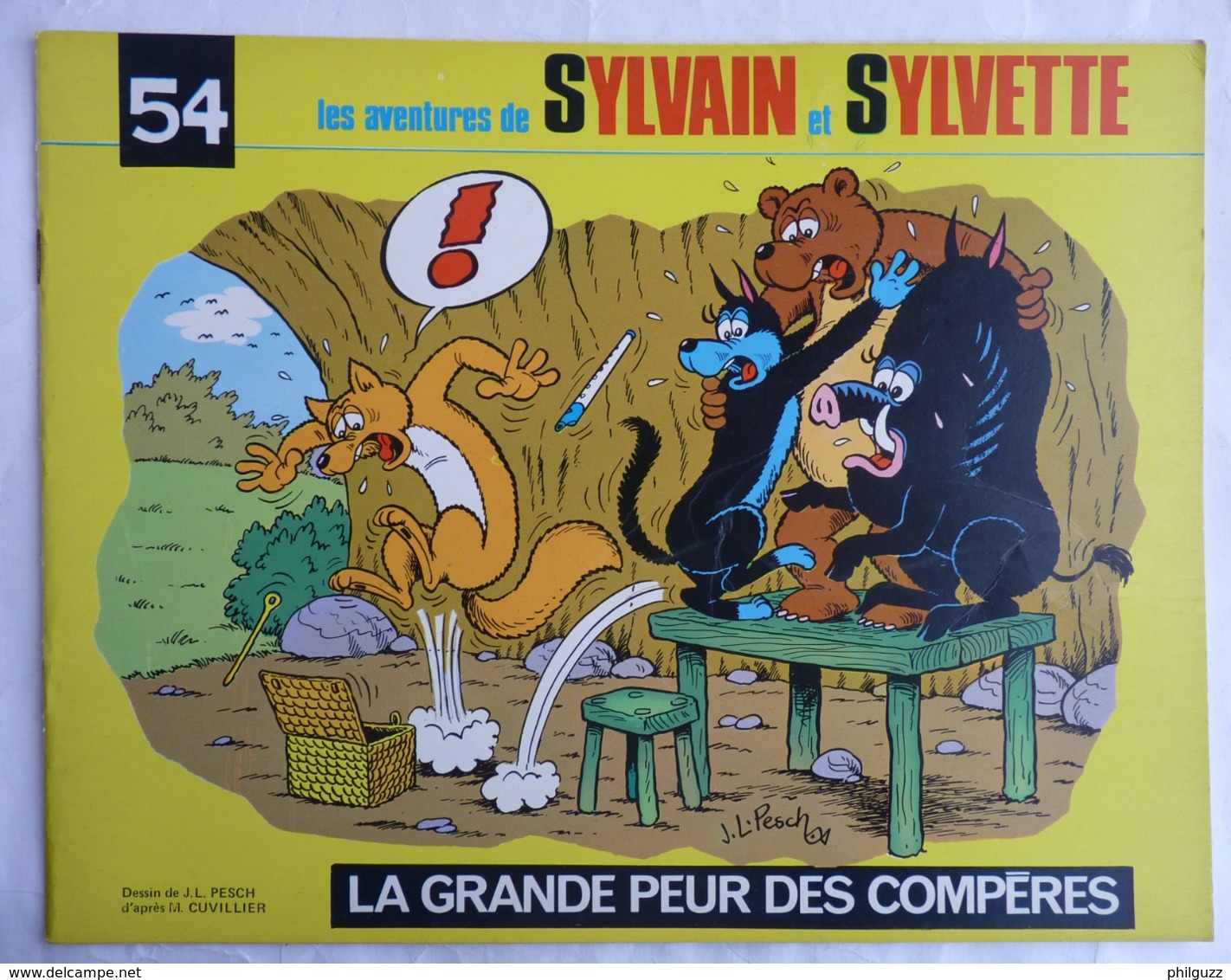 BD LES AVENTURES DE SYLVAIN SYLVETTE - ALBUMS  N° 54 1975  Enfantina - Sylvain Et Sylvette