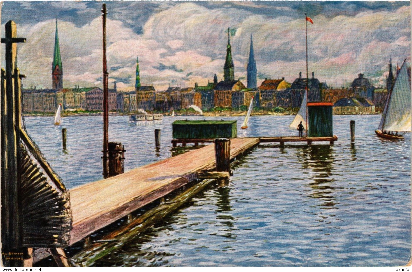 CPA AK Hamburg- Mit Binnenalster GERMANY (902760) - Nord