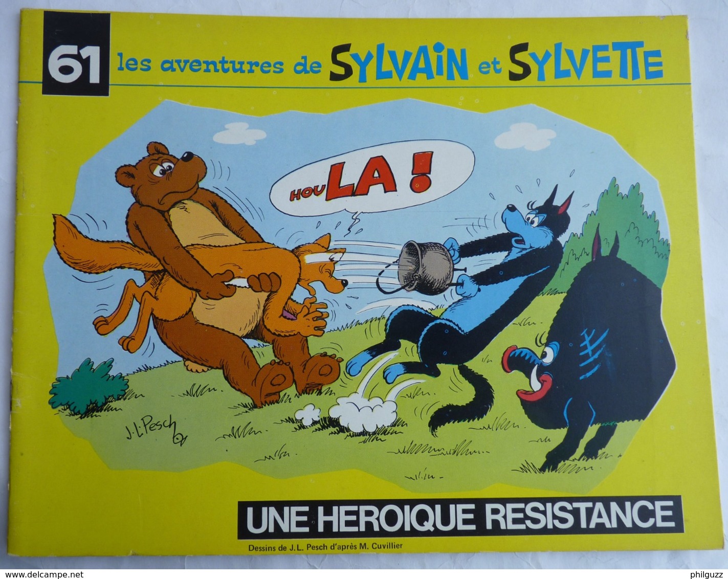 LES AVENTURES DE SYLVAIN SYLVETTE - ALBUMS  N° 61 1974  Enfantina - Sylvain Et Sylvette