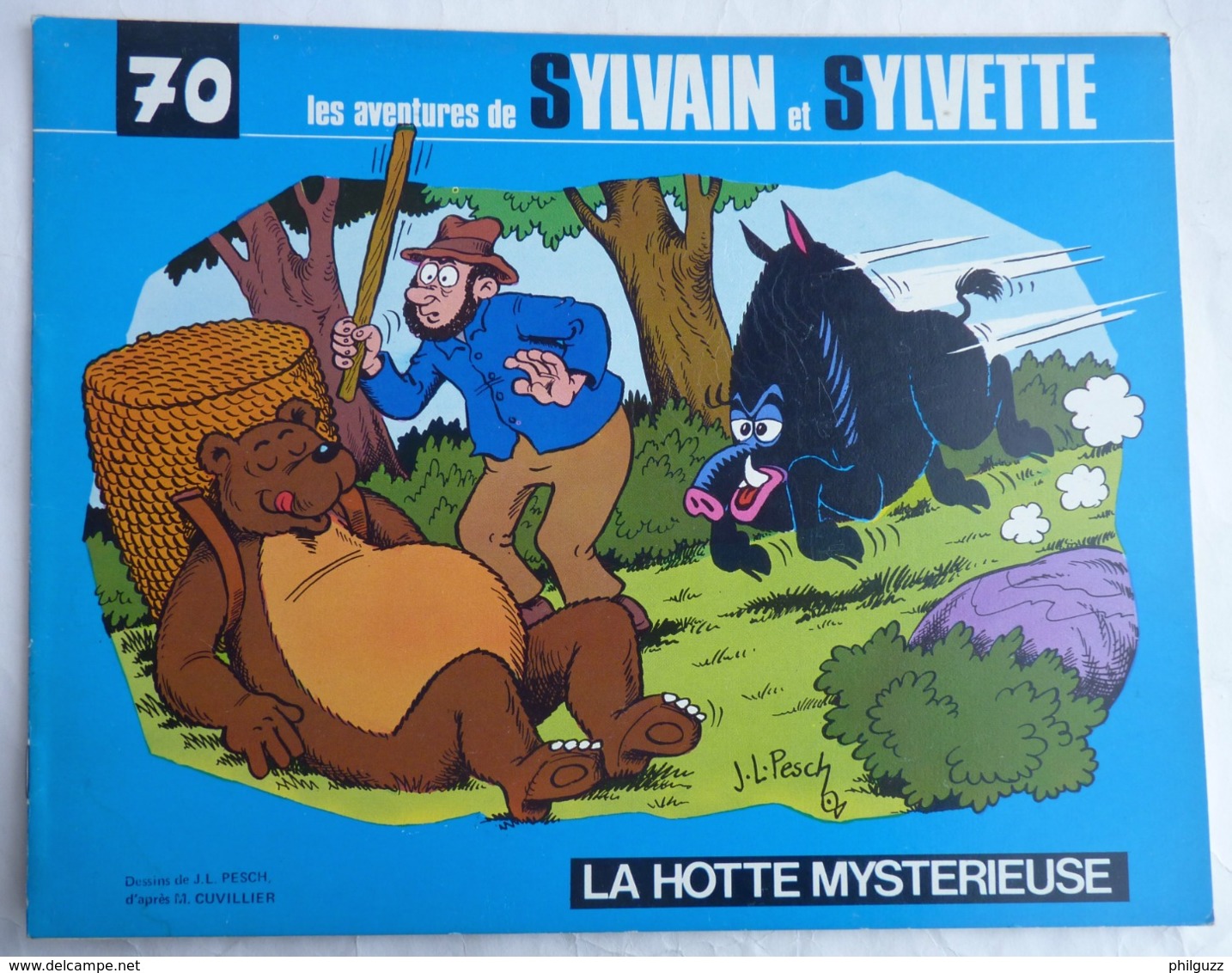 LES AVENTURES DE SYLVAIN SYLVETTE - ALBUMS  N°70 1975  Enfantina - Sylvain Et Sylvette