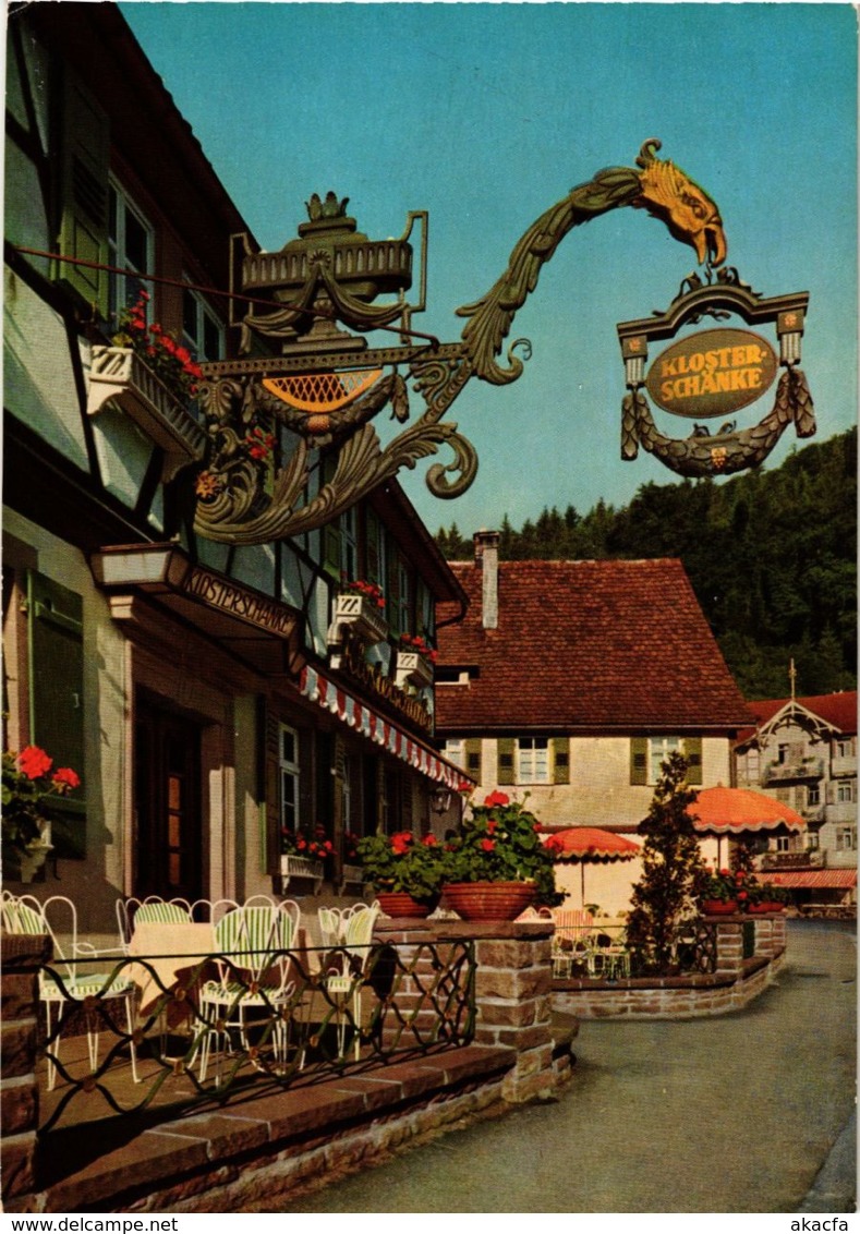 CPA AK Bad Herrenalb- Monchs Posthotel ,Historische Klosterschanke GERMANY (903060) - Bad Herrenalb