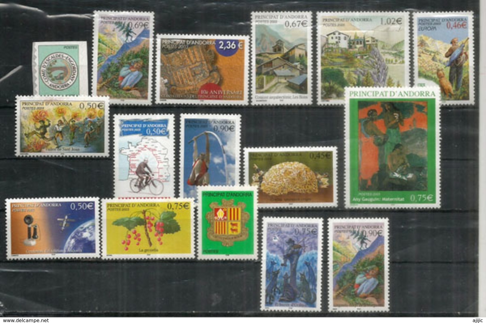 Année Complète 2003, 16 Timbres  Neufs **  Tour De France,saut à La Perche,groseilles,Gaughin,etc - Unused Stamps