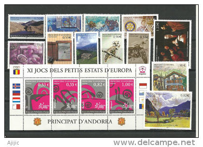 Année Complète 2005. 16 T-p Neufs ** (avec Hautes Faciales Et Feuillet) Yv. 604/619 - Unused Stamps