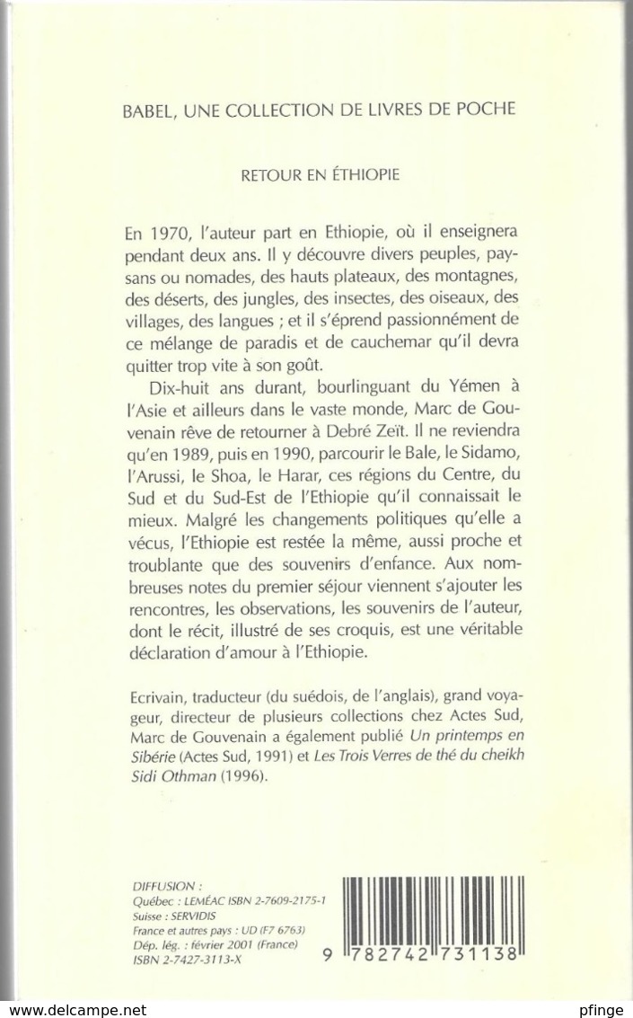 Retour En Ethiopie Par Marc De Gouvenain - Sonstige & Ohne Zuordnung