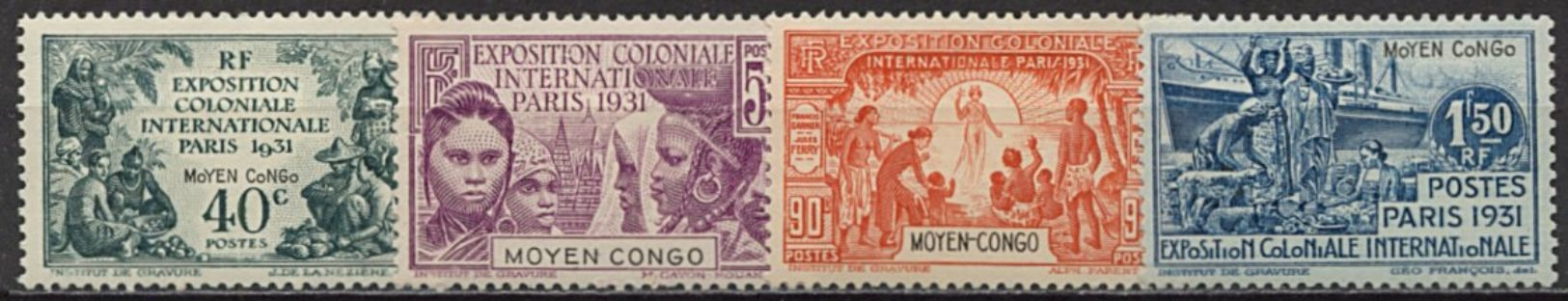 Congo, N° 109 à N° 112** Y Et T - Neufs