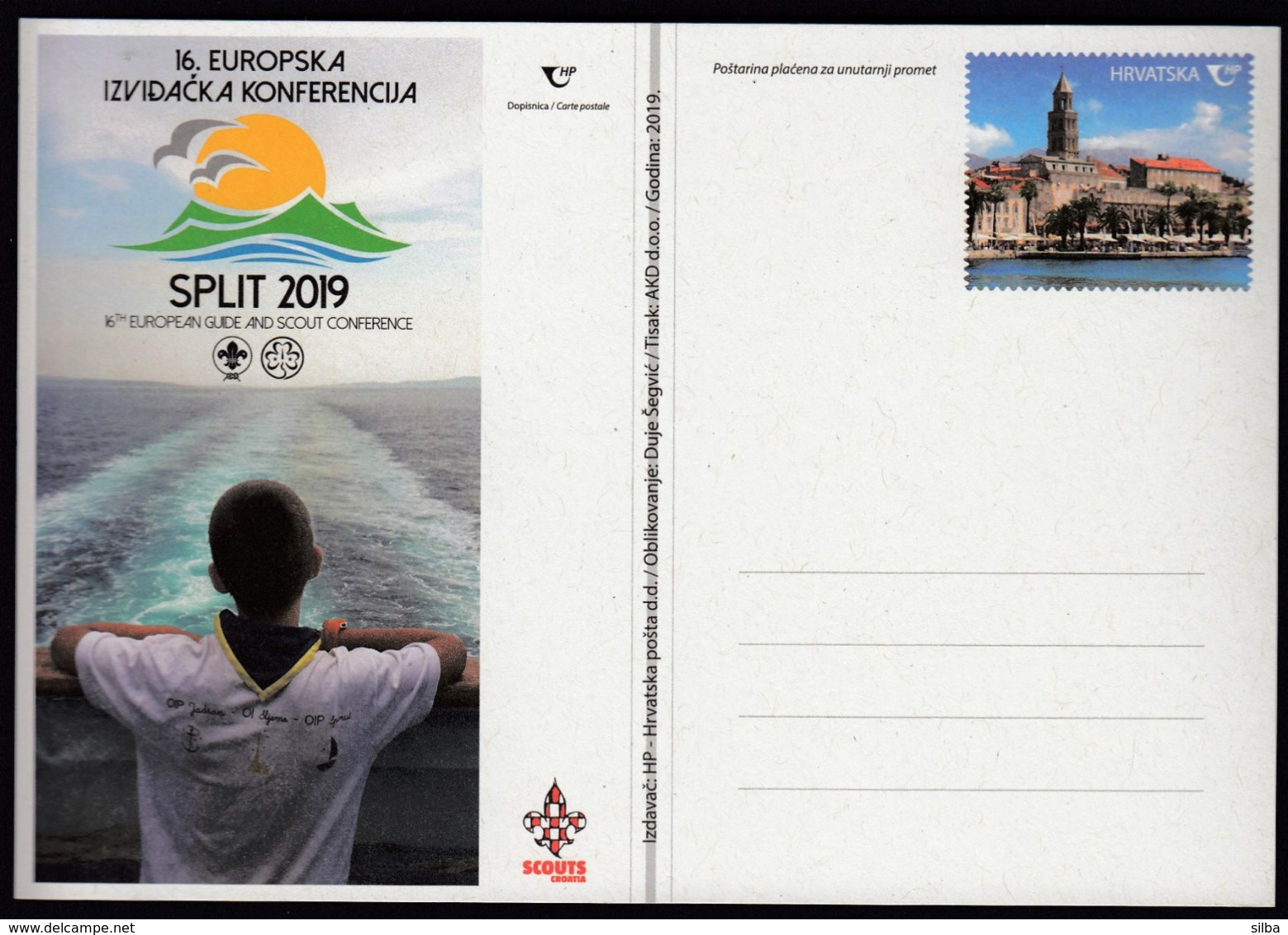 Croatia 2019 / 16th European Guide And Scout Conference Split / Postal Stationery - Kroatien