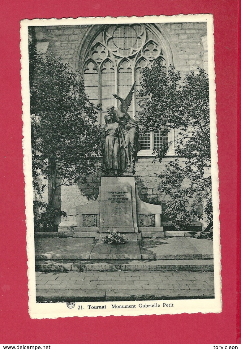 C.P. Tournai  =  Monument Gabrielle  Petit - Doornik