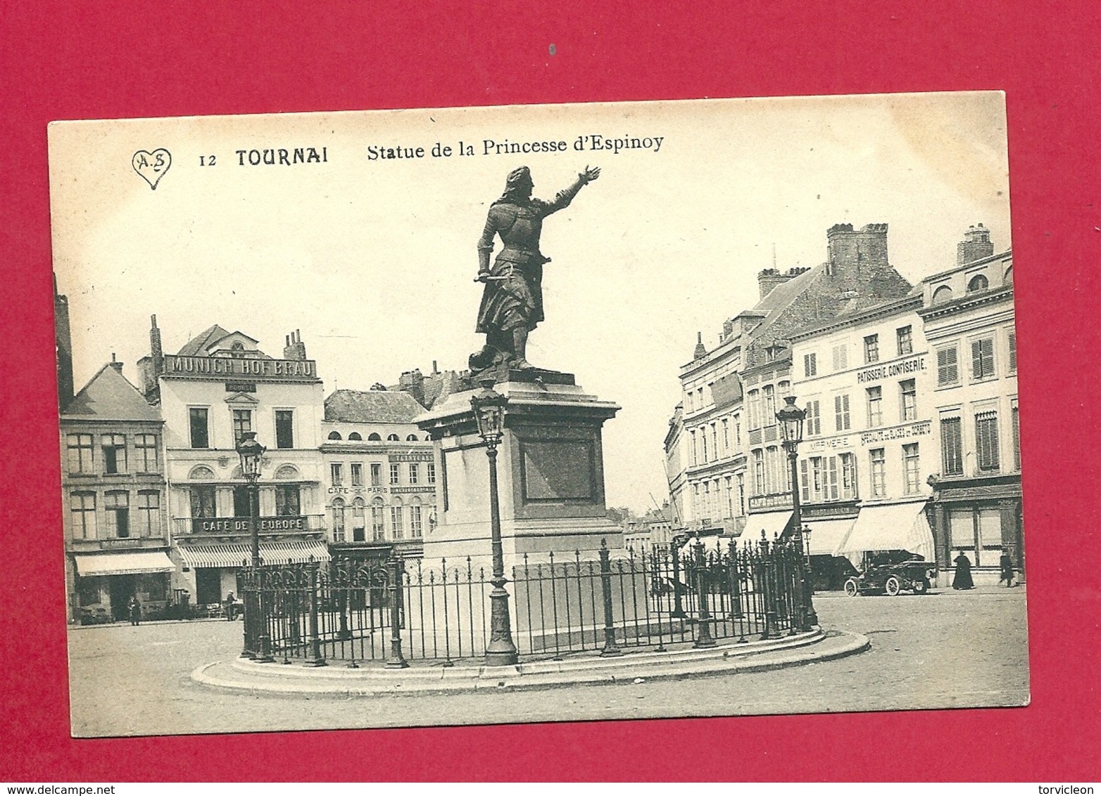 C.P. Tournai  =  Statue  De La Princesse  D' Espinoy - Tournai