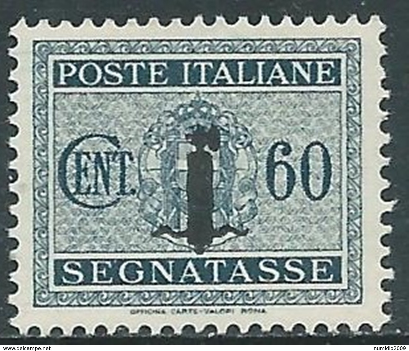 1944 RSI SEGNATASSE 60 CENT MNH ** - RB8-2 - Postage Due