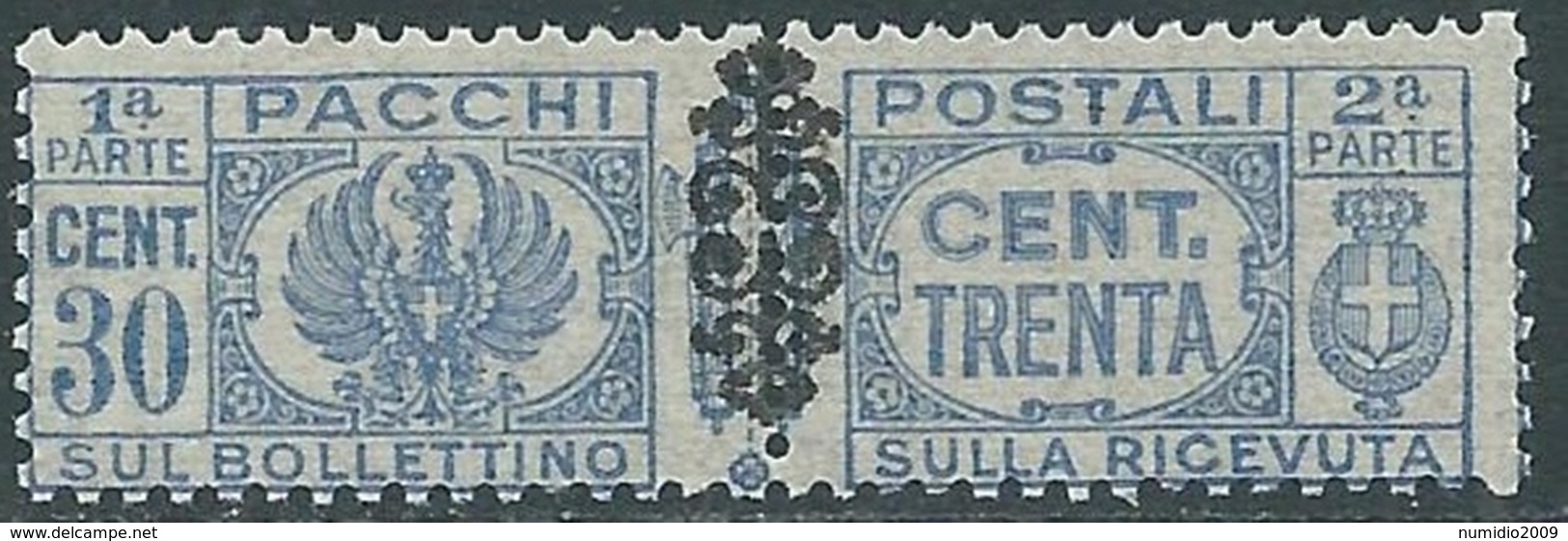 1945 LUOGOTENENZA PACCHI POSTALI 30 CENT MNH ** - RB14-6 - Postpaketten