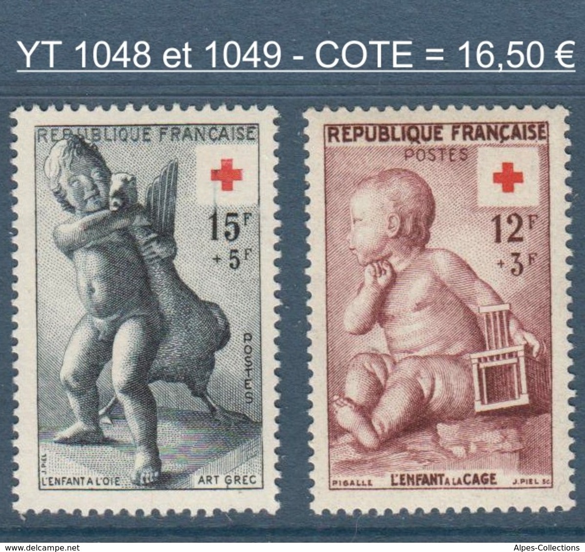 054- Timbres YT 1048 Et 1049 - Croix Rouge - 1955 - Neufs