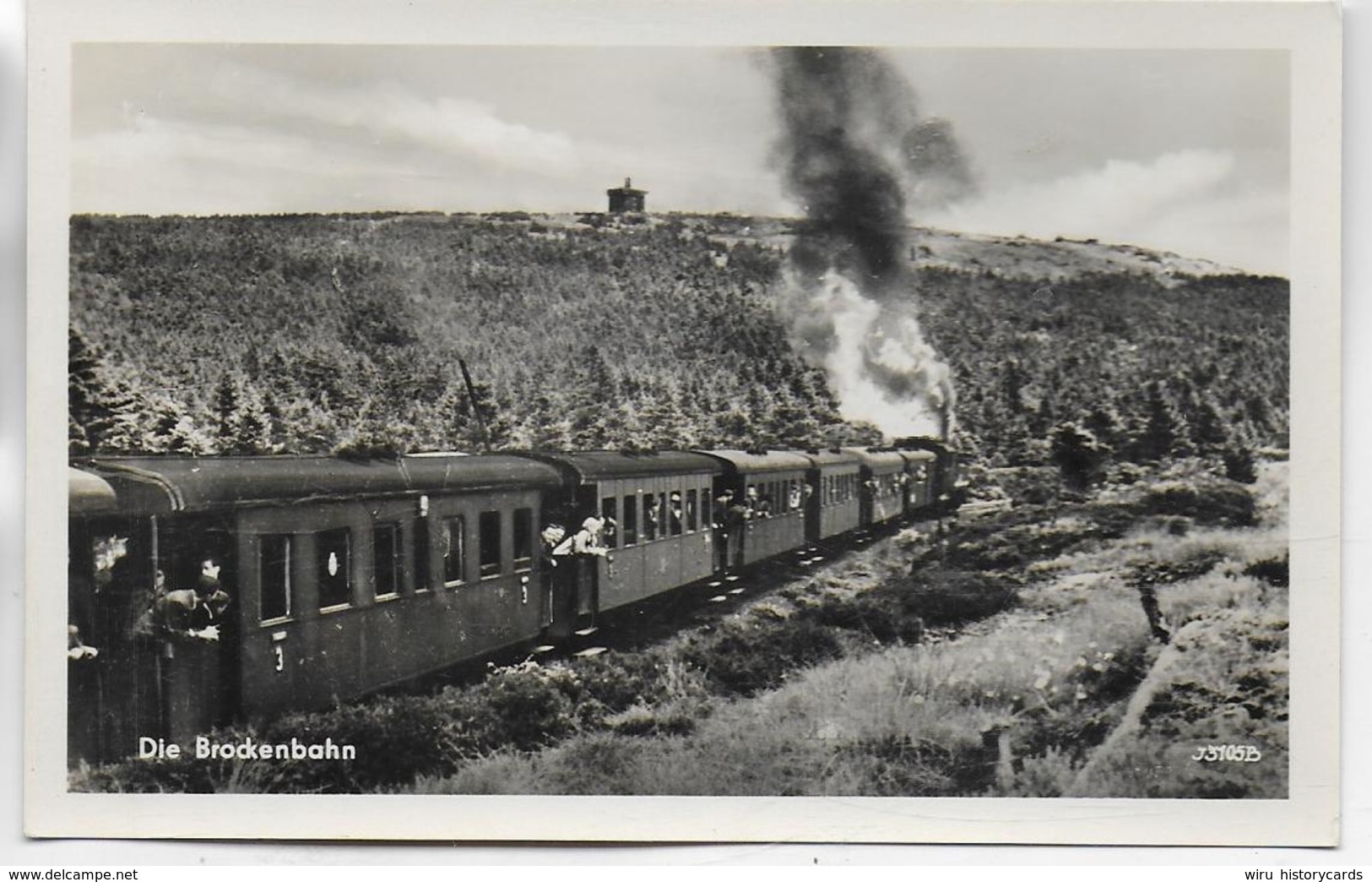 AK 0325  Die Brockenbahn - Dampfeisenbahn / Ostalgie , DDR Um 1956 - Eisenbahnen