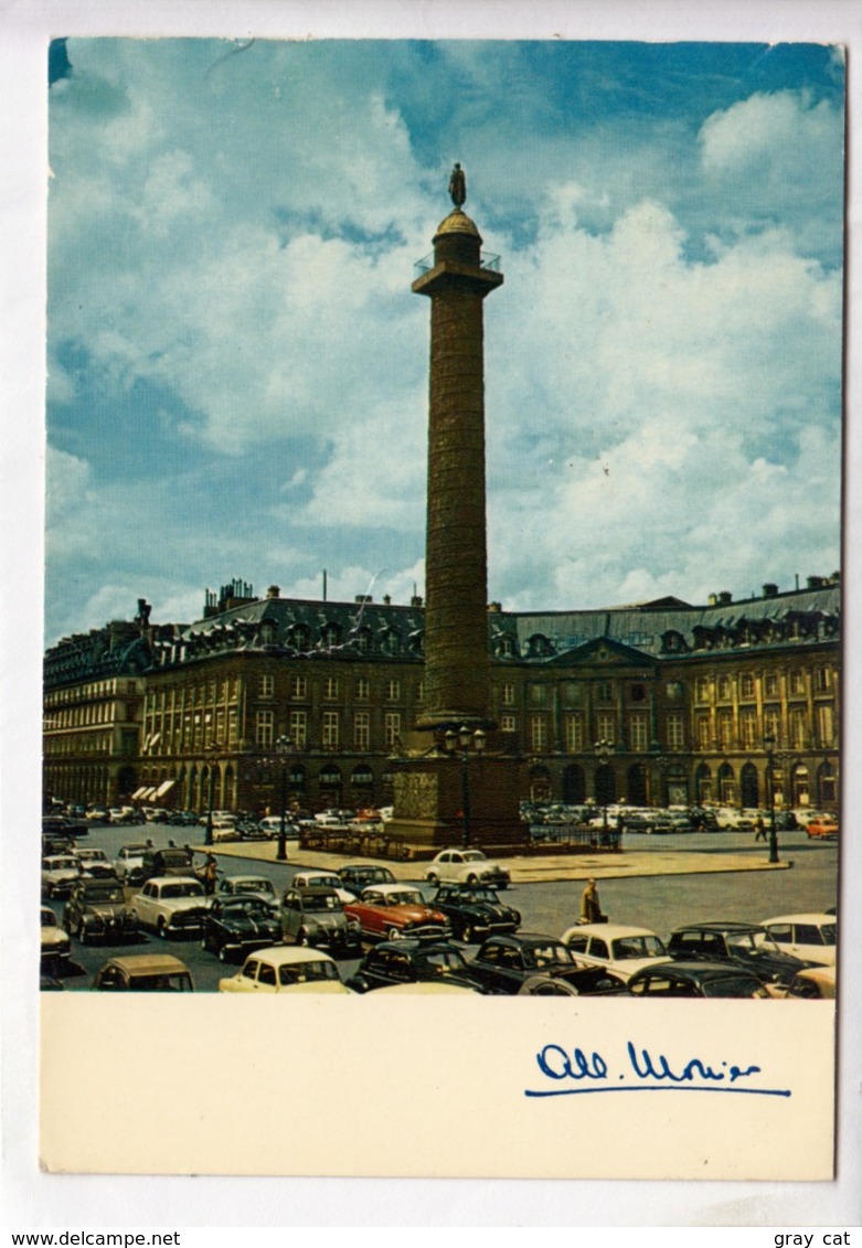 PARIS, La Colonne Vendome, 1984 Used Postcard [23553] - Squares