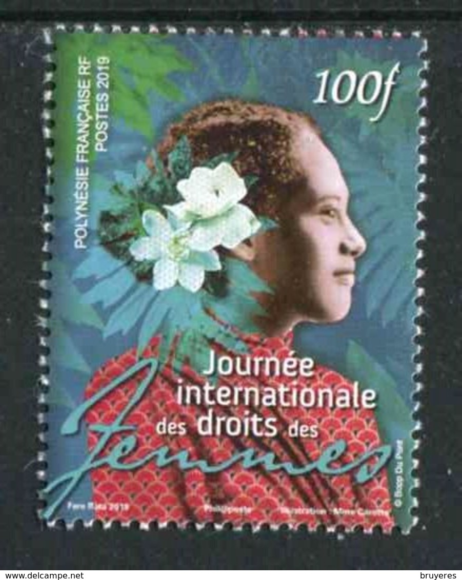 TIMBRE** De 2019 Gommé De POLYNESIE "100F - JOURNEE INTERNATIONALE DES DROITS DES FEMMES" - Neufs