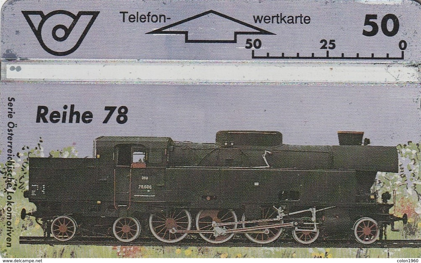 AUSTRIA. 067 (309G). TRAINS. Lokomotive - Reihe 78. 10/1993. (065) - Trenes