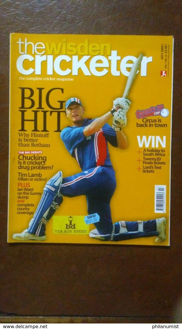 10 WISDEN CRICKETER MAGAZINE LOT 2000's !!