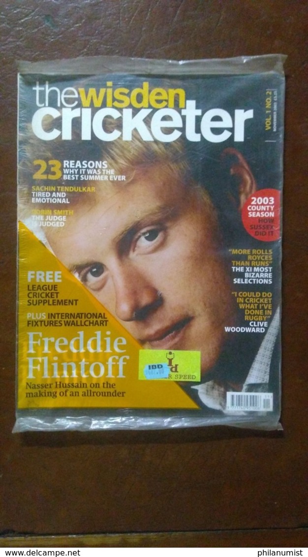 10 WISDEN CRICKETER MAGAZINE LOT 2000's !!