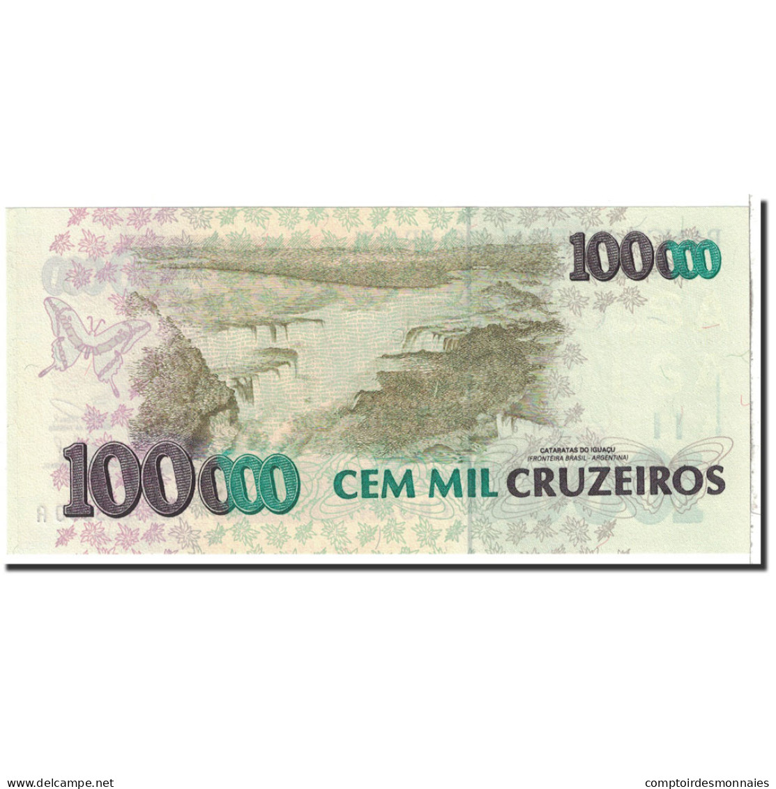 Billet, Brésil, 100,000 Cruzeiros, 1993, Undated, KM:235c, NEUF - Brazil