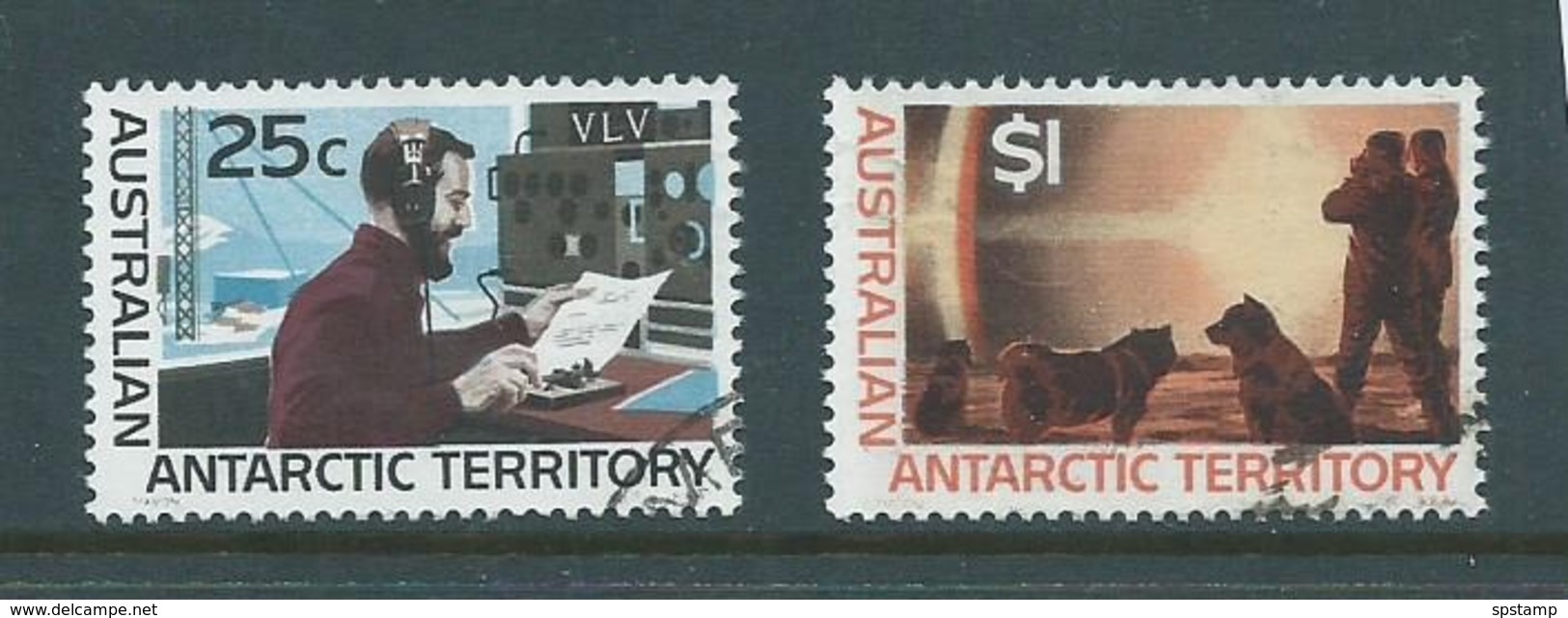 Australian Antarctic Territory 1966 25c Radio & $1 Mock Sun Definitives  FU - Used Stamps