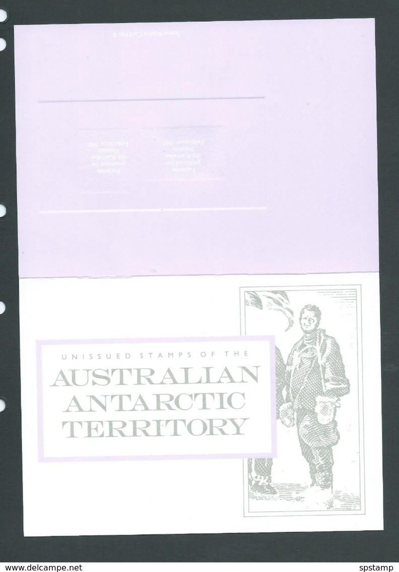Australian Antarctic Territory 1987 Replica Card Of Proofs Of 1959 Unissued Stamps - Other & Unclassified
