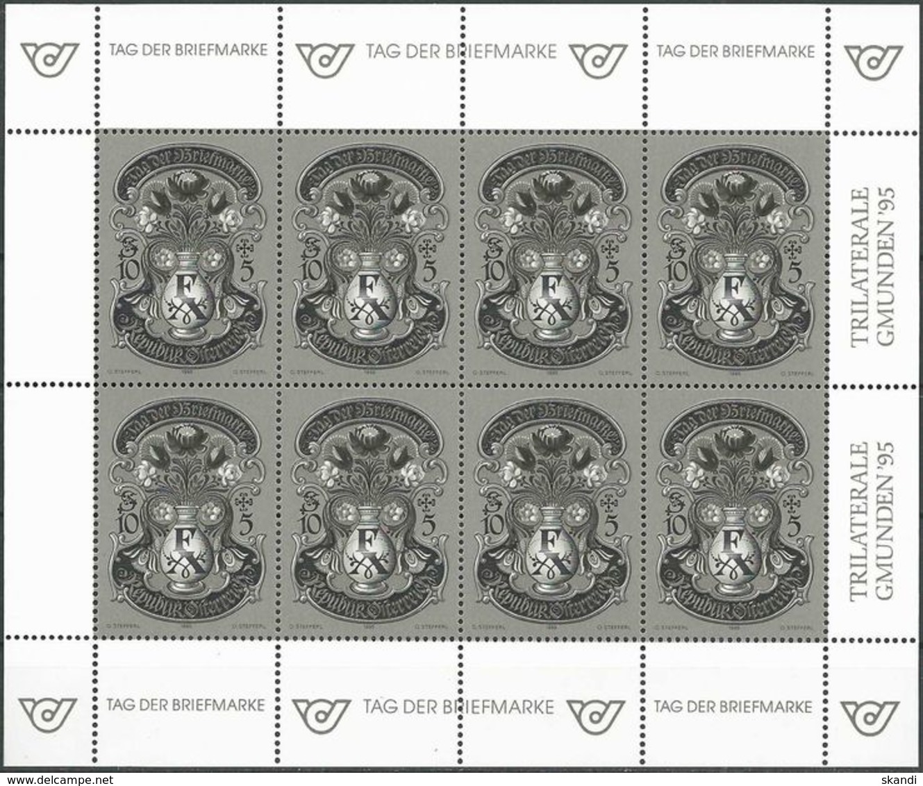 ÖSTERREICH 1995 Mi-Nr. 2158 Schwarzdruck ** MNH - Blocks & Kleinbögen