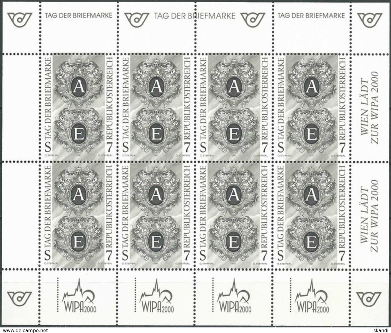 ÖSTERREICH 1997 Mi-Nr. 2220 Schwarzdruck ** MNH - Blocks & Kleinbögen