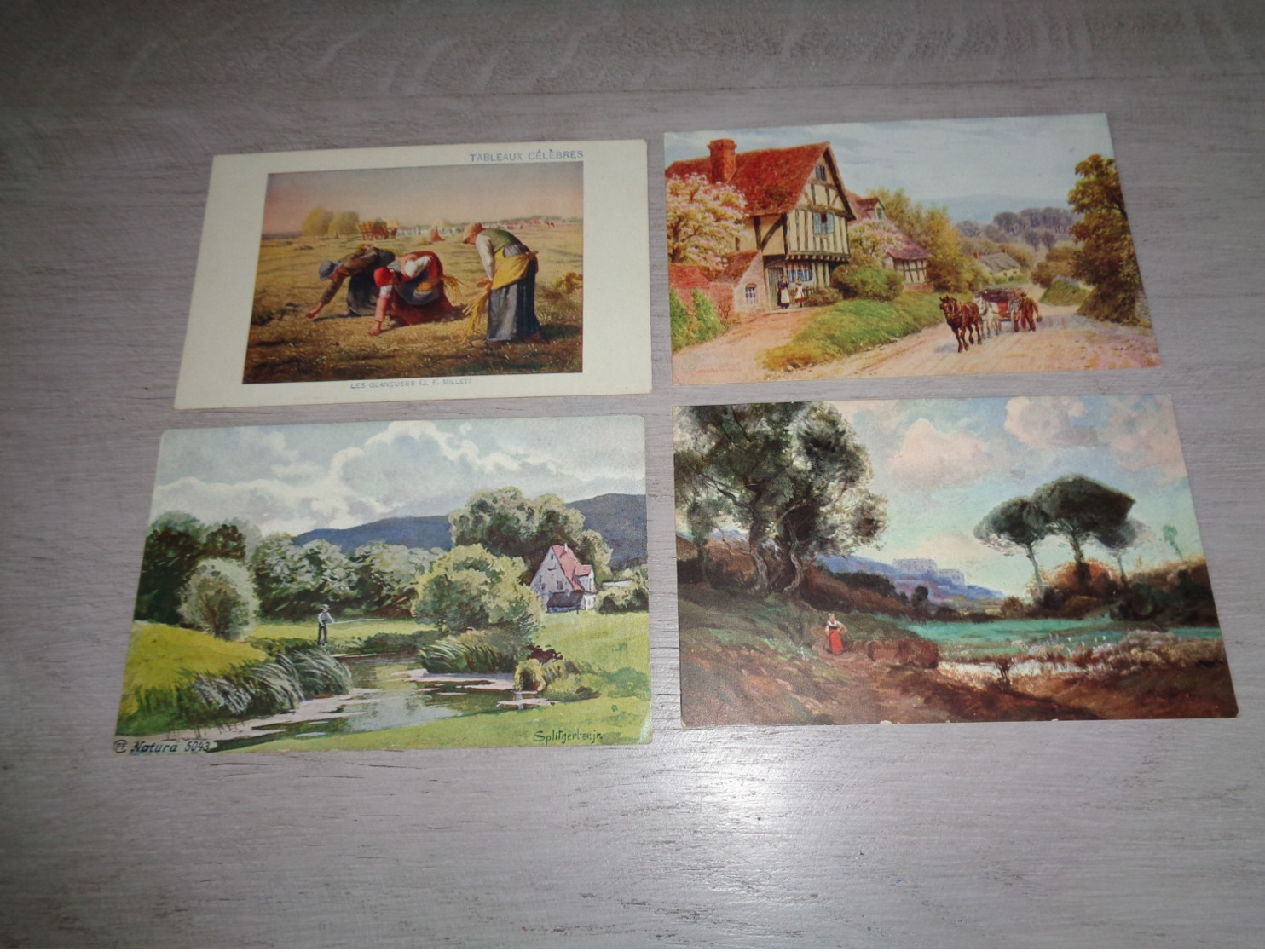 Beau lot de 60 cartes postales de fantaisie paysages paysage Mooi lot van 60 postkaarten fantasie landschappen landschap