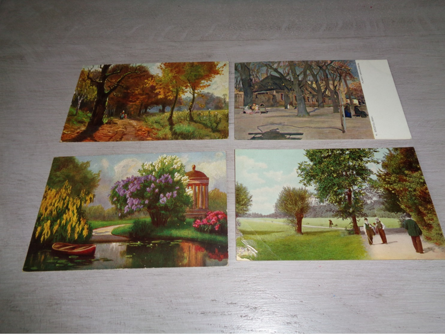 Beau lot de 60 cartes postales de fantaisie paysages paysage Mooi lot van 60 postkaarten fantasie landschappen landschap