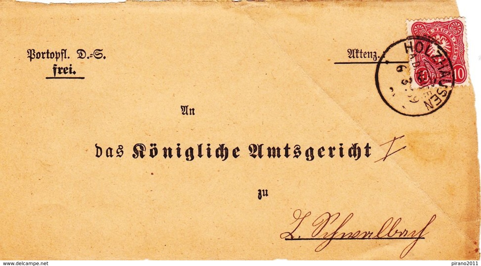 Holzhausen A.d.Haide, Vorderteil Eines Briefes - Documents Historiques