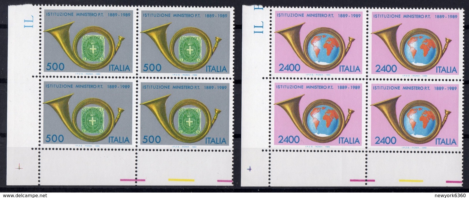 1989 ITALIE  N** 1820 1821  MNH - 1981-90:  Nuevos